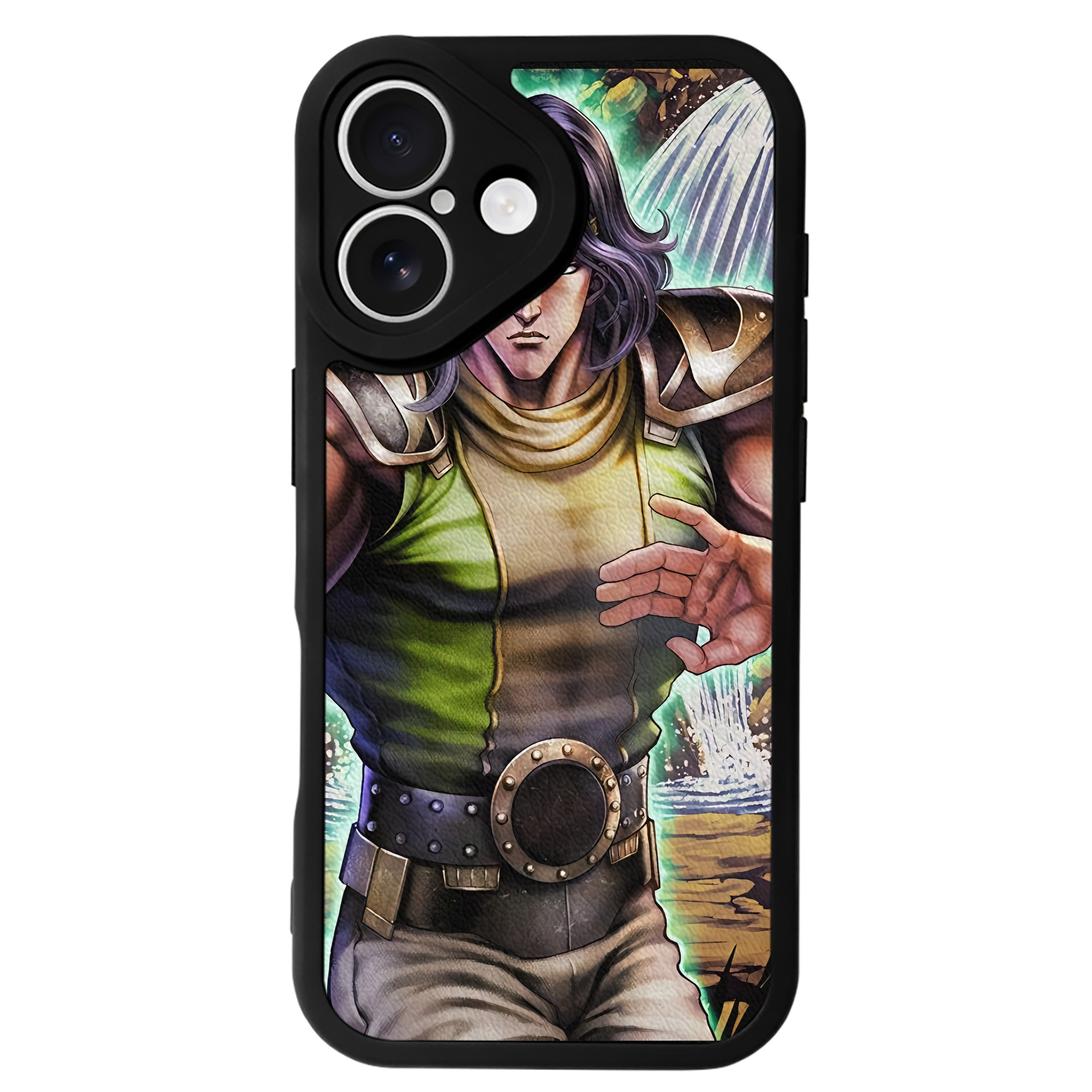 （画像用） 北斗の拳 Fist of the North Star 【iPhone 16シリーズ対応】シリコンスマホケース（レザー調） 材質：シリコン